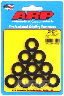 ARP 200-8730 Washer Kit M10 ID .850 OD chamfer black oxide washers Photo-0 