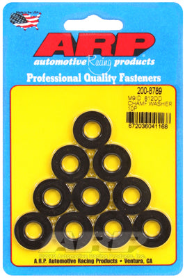 ARP 200-8789 Washer Kit M9 ID .812" OD chamfer black oxide washers Photo-0 