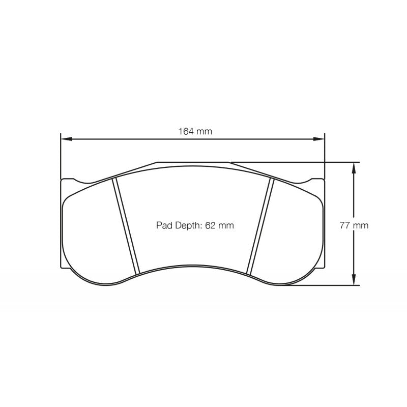 PAGID S2017RSX001 Front Brake Pads RSX for CHEVROLET C7 GT3 (Callaway Race Car) / HONDA NSX GT3 (race car) Photo-3 