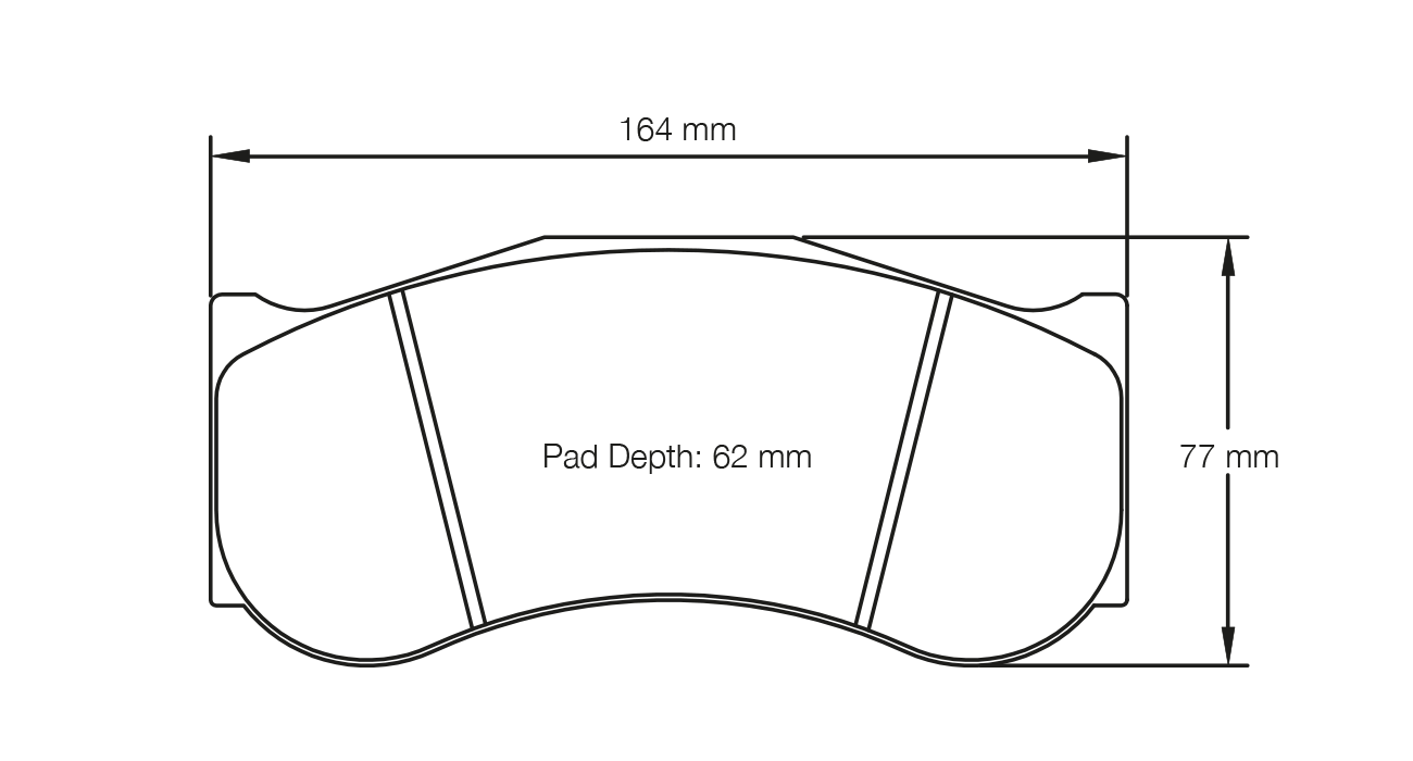 PAGID 2017-RSL1 Front brake pads RSL1 CHEVROLET Corvette C7 GT3 [Callaway Race Car] / AP Racing CP6268 D62 Photo-0 