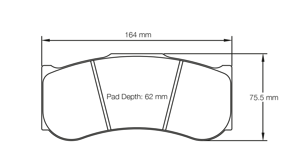 PAGID 2019-RSL2E Front brake pads RSL2E BMW M4 GT4/M6 GT3/M6 GTLM [race car] / AP Racing CP6276 D62 Photo-0 