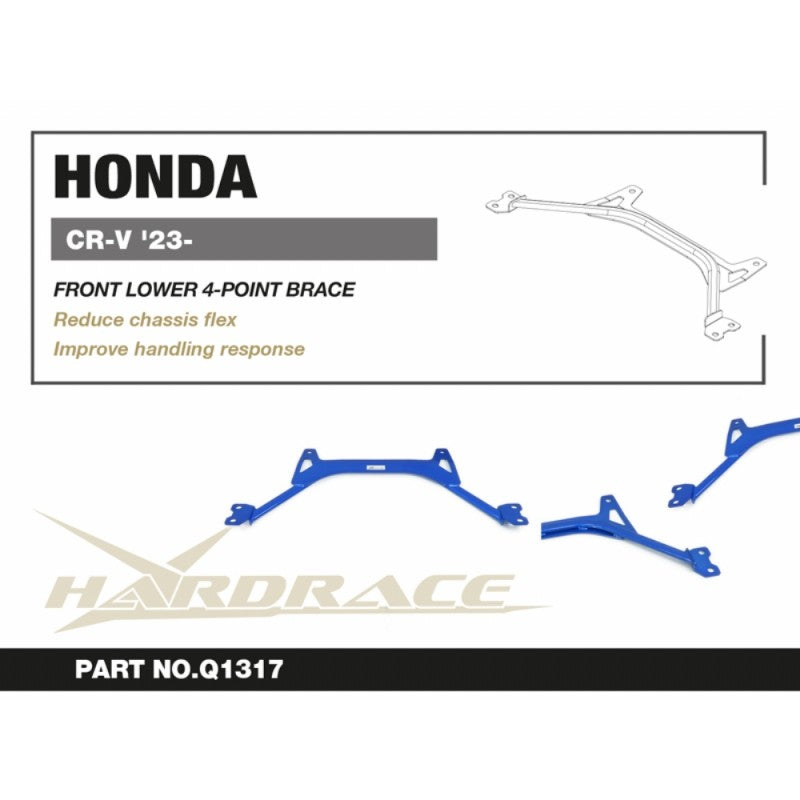 HARDRACE Q1317 Power Brace Front Lower 4-point for HONDA CR-V 2023- Photo-1 