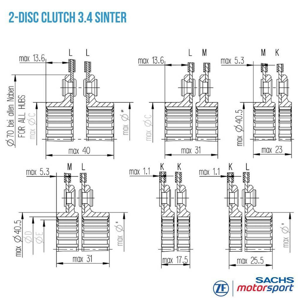 SACHS PERFORMANCE 881864001752 Clutch Disc RCS 140-S3.4 Photo-2 