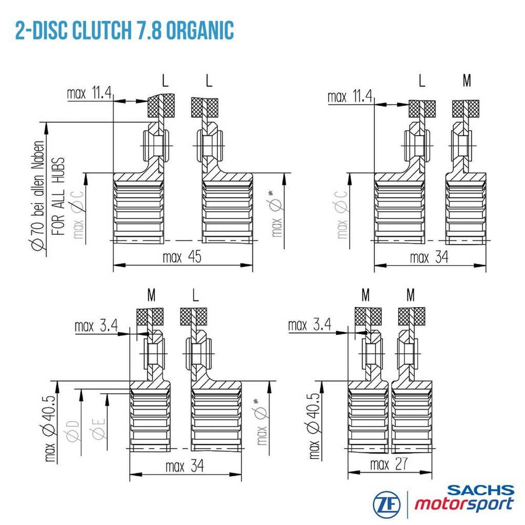 SACHS PERFORMANCE 881864002096 Clutch Disc RCS 200-O7.8 Photo-3 