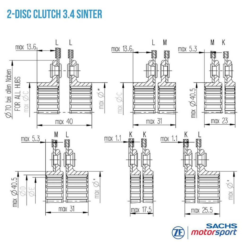 SACHS PERFORMANCE 881864002348 Clutch Disc RCS 140-S3.4 Photo-2 