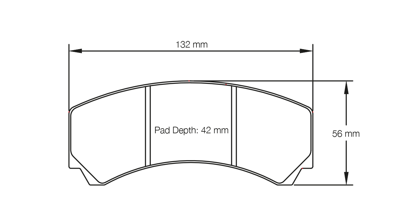 PAGID 2126-RST5E Rear brake pads RST5E FORD Mustang FP350S AP brakes / AP Racing CP3215 D42 Photo-0 