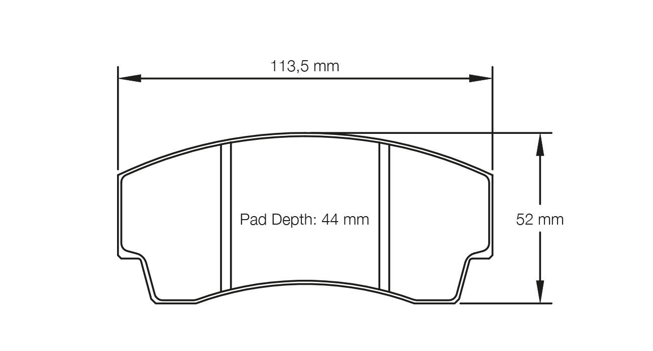 PAGID 2127-RST3 Rear brake pads RST3 LOTUS ESPRIT SPORT 300 (93-97) Photo-0 