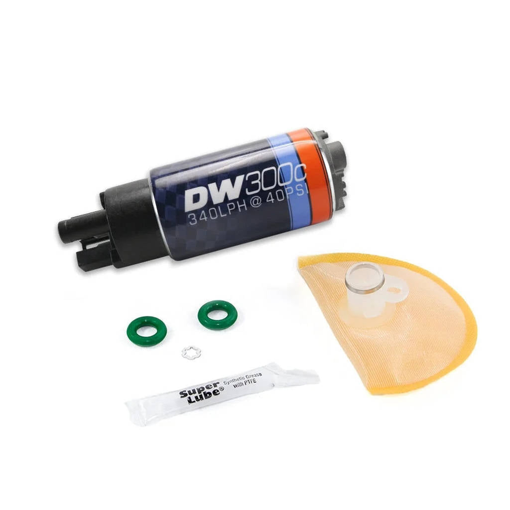 DEATSCHWERKS 9-307-1018 DW300C series, 340lph compact fuel pump without mounting clips and install k Photo-0 