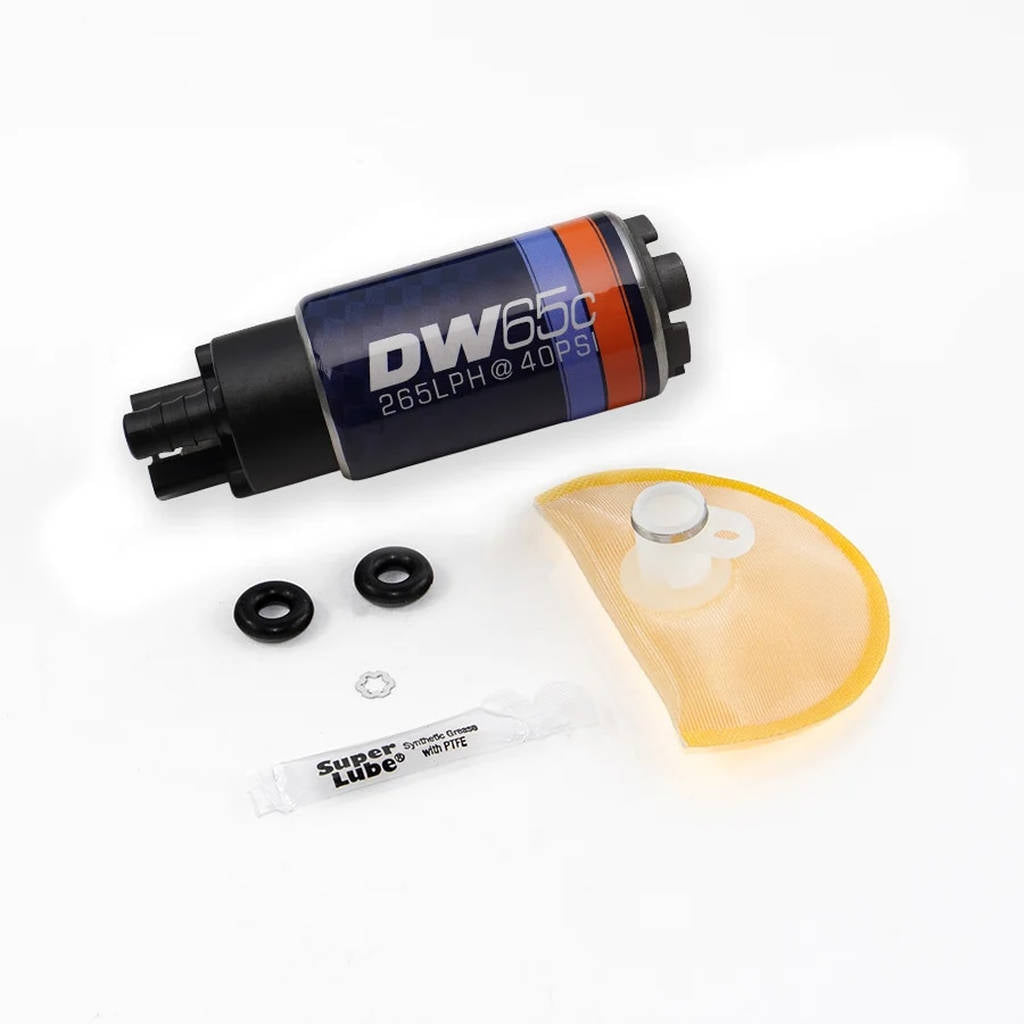 DEATSCHWERKS 9-651-1018 DW65C series, 265lph compact fuel pump without mounting clips and install ki Photo-0 