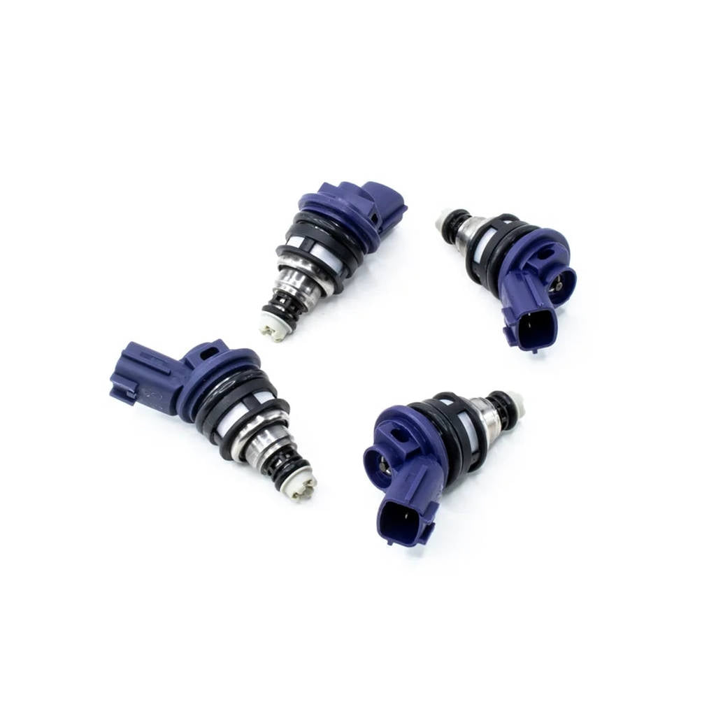 DEATSCHWERKS 01J-00-0550-4 Set of 4 550cc Side Feed Injectors for NISSAN G20/SR20/240sx SR20DET/KA24 Photo-0 