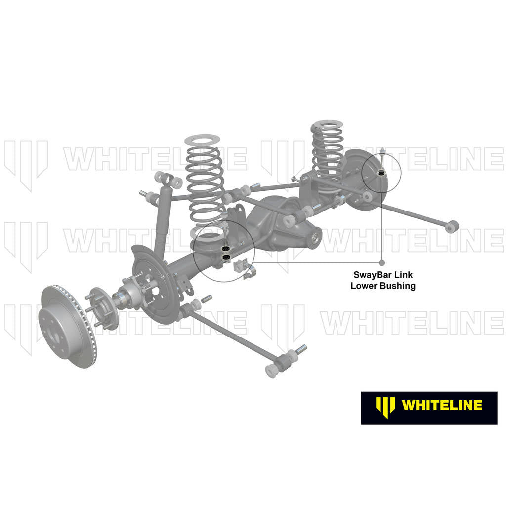 WHITELINE W23453 Anti Roll Bar Link - Lower Bushing Kit for Jeep Cherokee XJ Photo-2 
