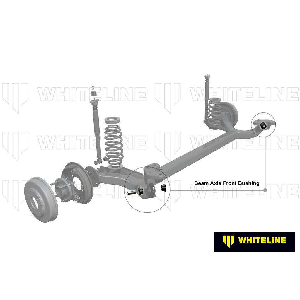 WHITELINE KDT948 Rear Beam Axle - Bushing Kit for Nissan Micra, Tiida/Renault Clio Photo-1 