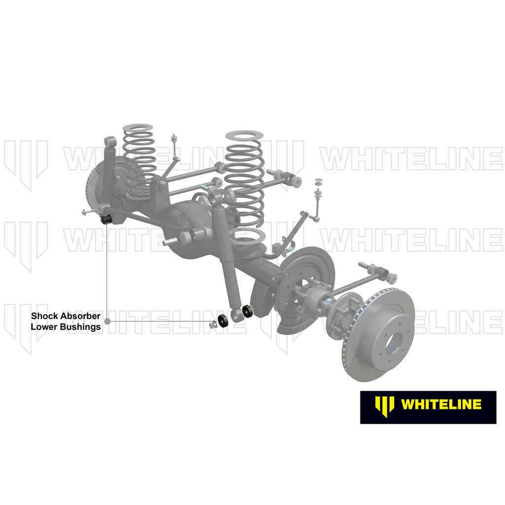 WHITELINE W33346 Front Shock Absorber - Lower Bushing Kit for Jeep Wrangler JK Photo-1 