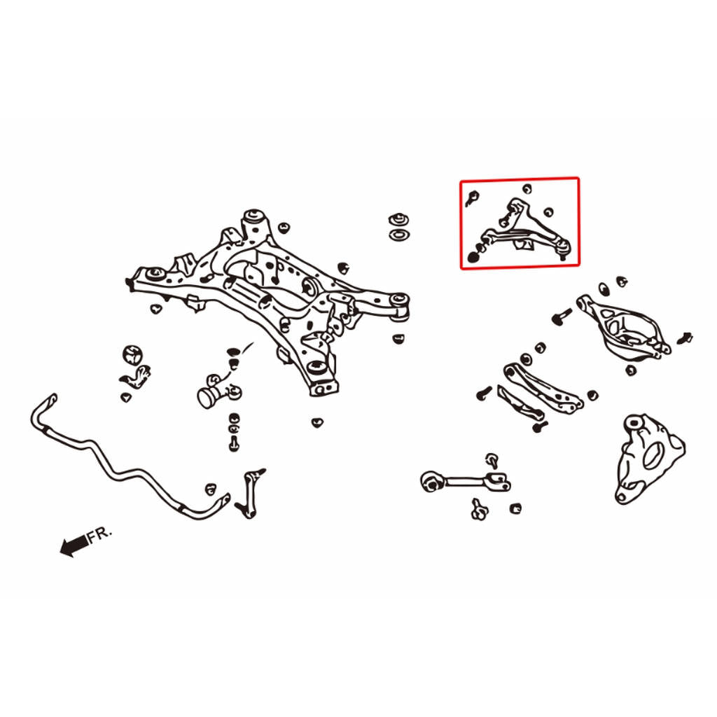 HARDRACE 7800 ADJ. CONTROL ARM INFINITI FX35 08- Photo-6 