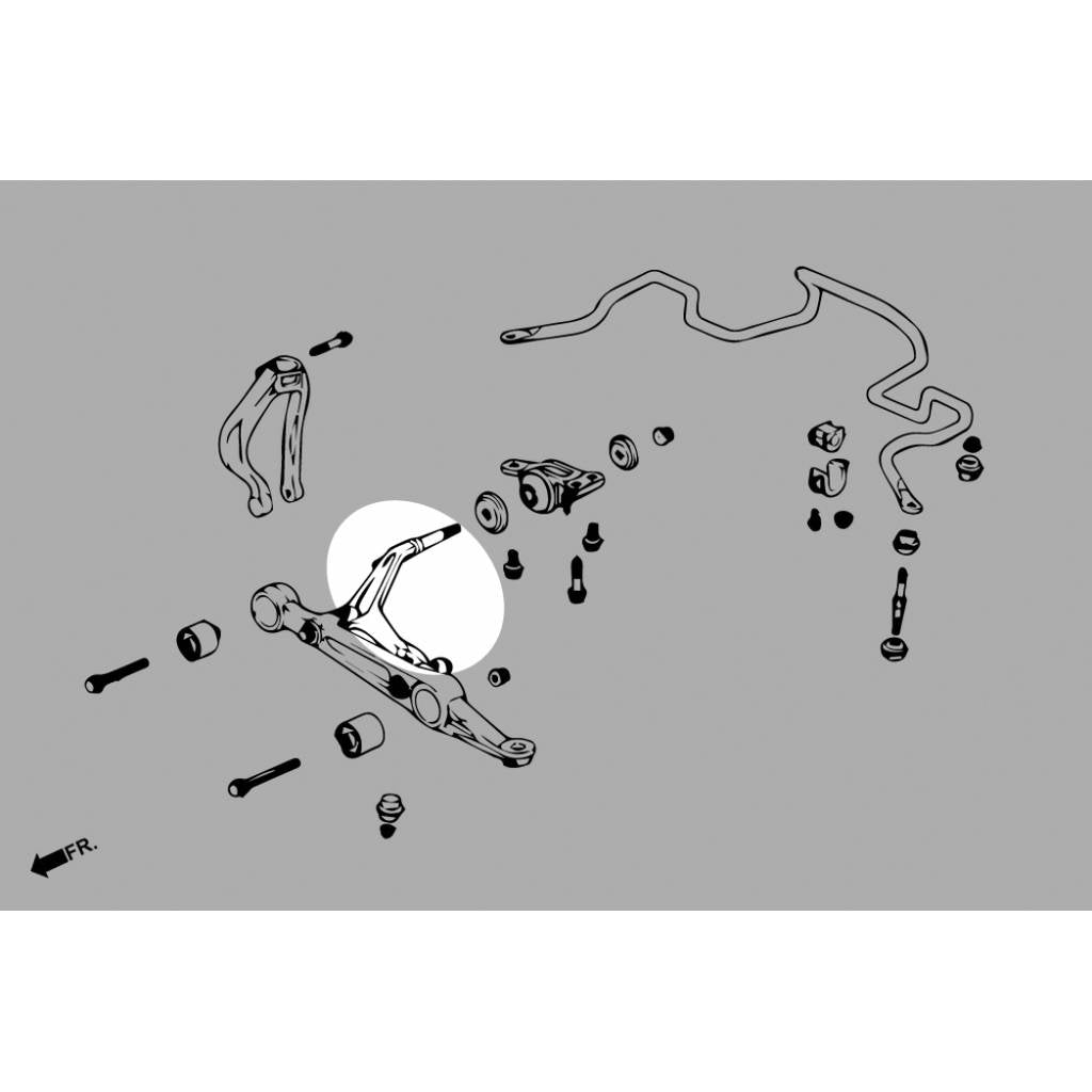 HARDRACE 6247 CONTROL ARM HONDA CIVIC 92-96 Photo-5 