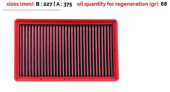 BMC FB919/20 Replacement Air Filters DODGE VIPER (VX I) 8.4 V10 SRT [2 Filters Required] Photo-0 