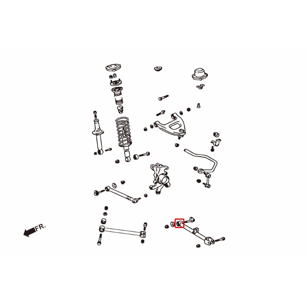 HARDRACE 7221 HARDEN RUBBER BUSHING TOYOTA MARK Ⅱ 92-96 Photo-1 