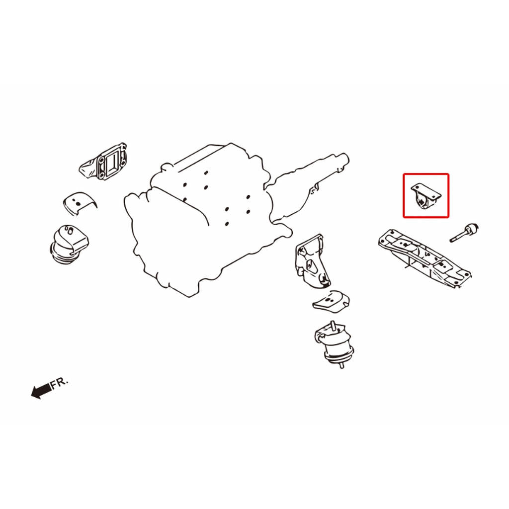 HARDRACE 6568-R HARDEN ENGINE MOUNT NISSAN 350Z 03-08 Photo-1 