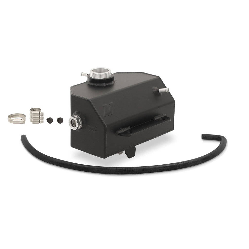 MISHIMOTO MMRT-MUS-15E FORD Mustang EcoBoost/V6/V8 Aluminum Coolant Expansion Tank, 2015+ Silver Photo-3 