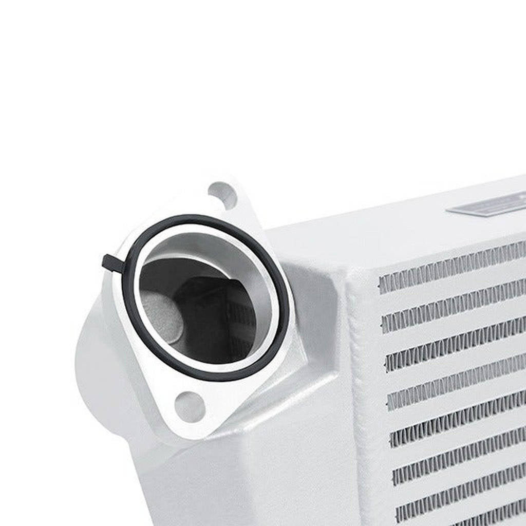 MISHIMOTO MMTMIC-WRX-08SLBK SUBARU WRX 2008-2014 Top-Mount Intercooler Silver Cooler, Black Hoses Photo-2 