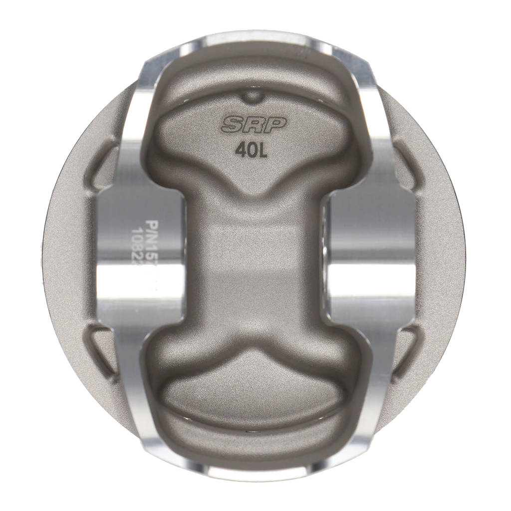 JE 338158 Piston Kit SRP (4.000 in. Bore, 1.550 in. CH, -4.00 CC) for CHEVROLET Small Block Engine Photo-2 
