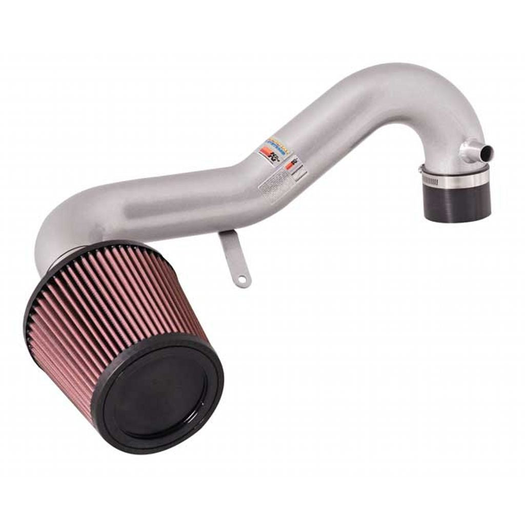 K&N 69-1008TS Performance Air Intake System TYPHOON; HONDA CIVIC, L4-1.7L (SR), '01-05; SILVER Photo-0 