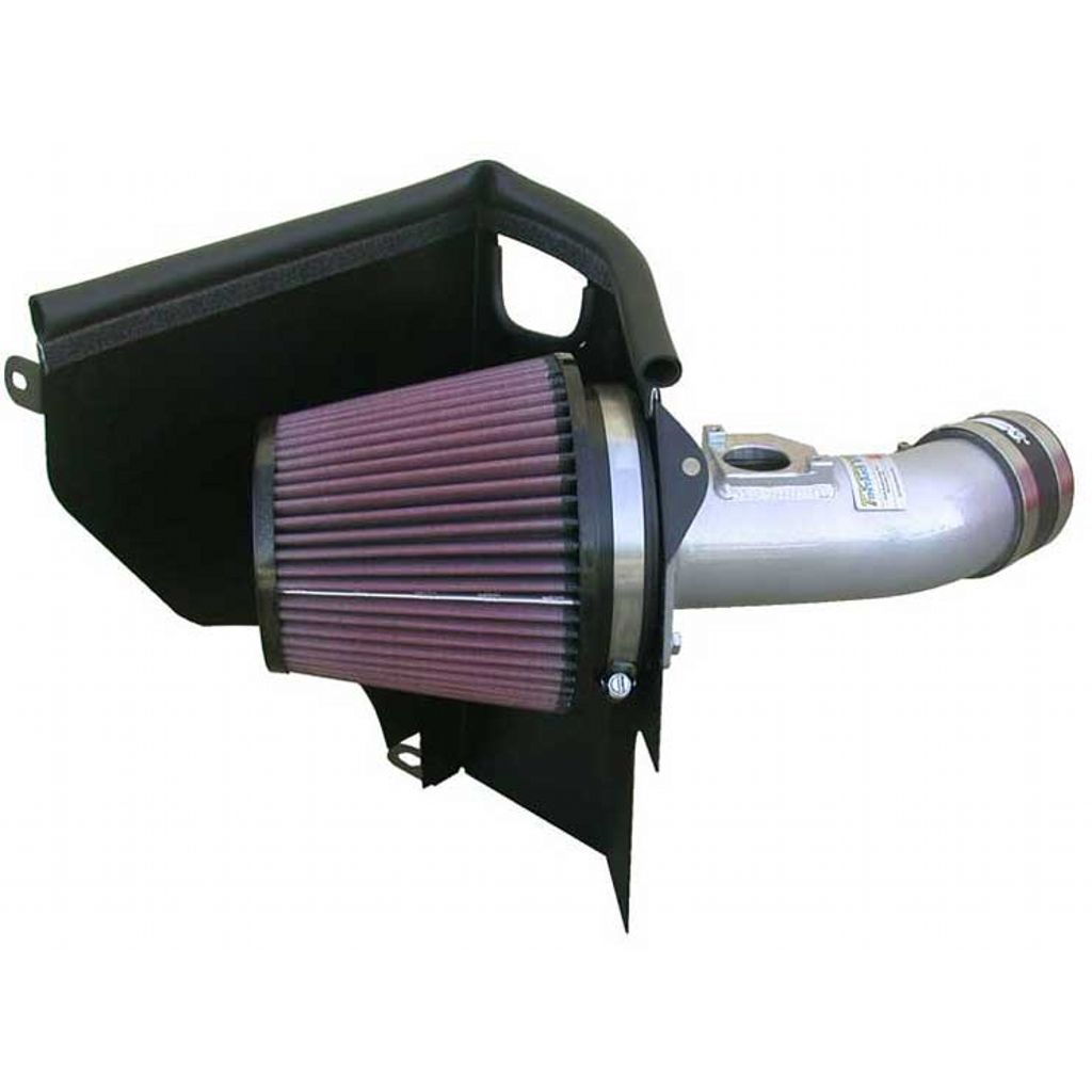 K&N 69-8001TS Performance Air Intake System TYPHOON; SUBARU WRX, F4-2.0L/2.5L, 00-05 (SILVER) Photo-0 