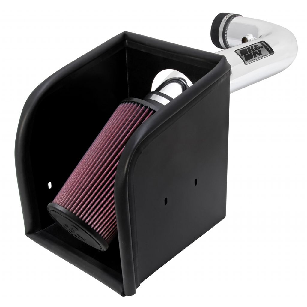 K&N 77-1533KP Performance Air Intake System PERF. INTAKE KIT; DODGE RAM, V8-5.7L, 03-08; POLISH Photo-0 