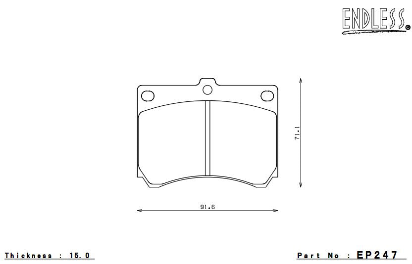 ENDLESS EP247CCRg Brake pads Photo-0 