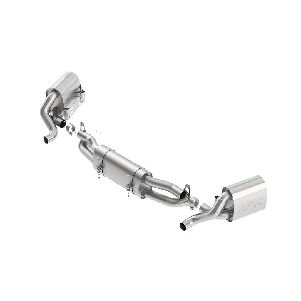 BORLA 140710 Cat-Back Exhaust S-Type PORSCHE 991 / 911 13-15 3.8L AT / MT RWD 2DR 2.50" W / OEM TIPS Photo-0 
