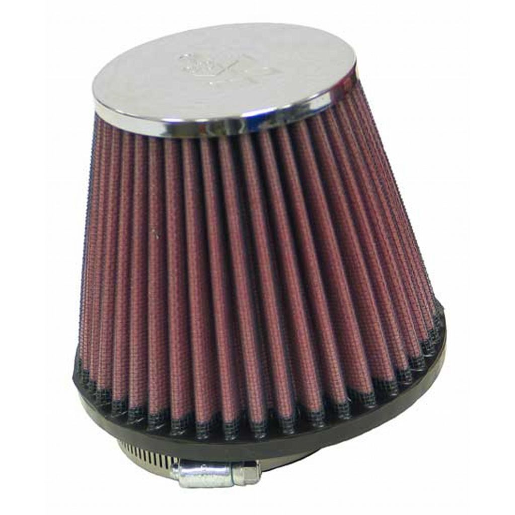 K&N RC-4570 UNIVERSAL Clamp-On Air Filter 2-7/8"FLG, 5-3/16"B, 3-1/2"T, 4-7/16"H w/SMG. PRT. Photo-0 