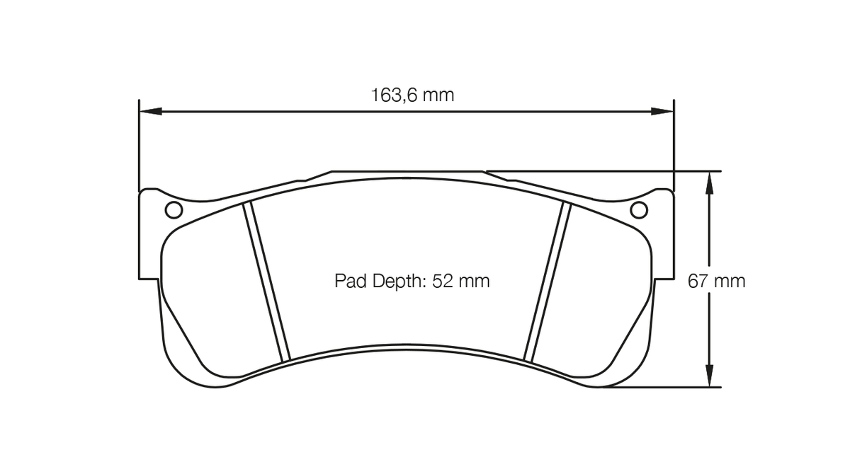 PAGID 2488-RST1 Front Brake Pads for PORSCHE 997 GT3 RSR / Alpine A110 GT4 Photo-0 
