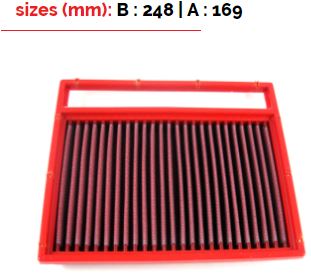 BMC FB486/20 Air Filter 248x169 for MERSCEDES W220 / W221 / W222 / C215 / C216 / W461 / 463 / W240 / X222 / R230 / R231 Photo-0 