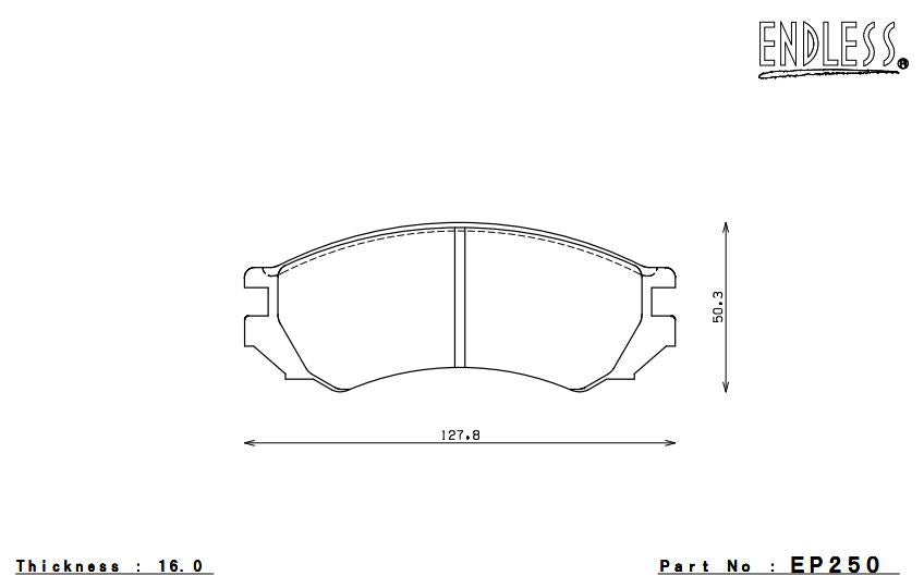 ENDLESS EP250SSY Front brake pads NISSAN Primera Photo-0 