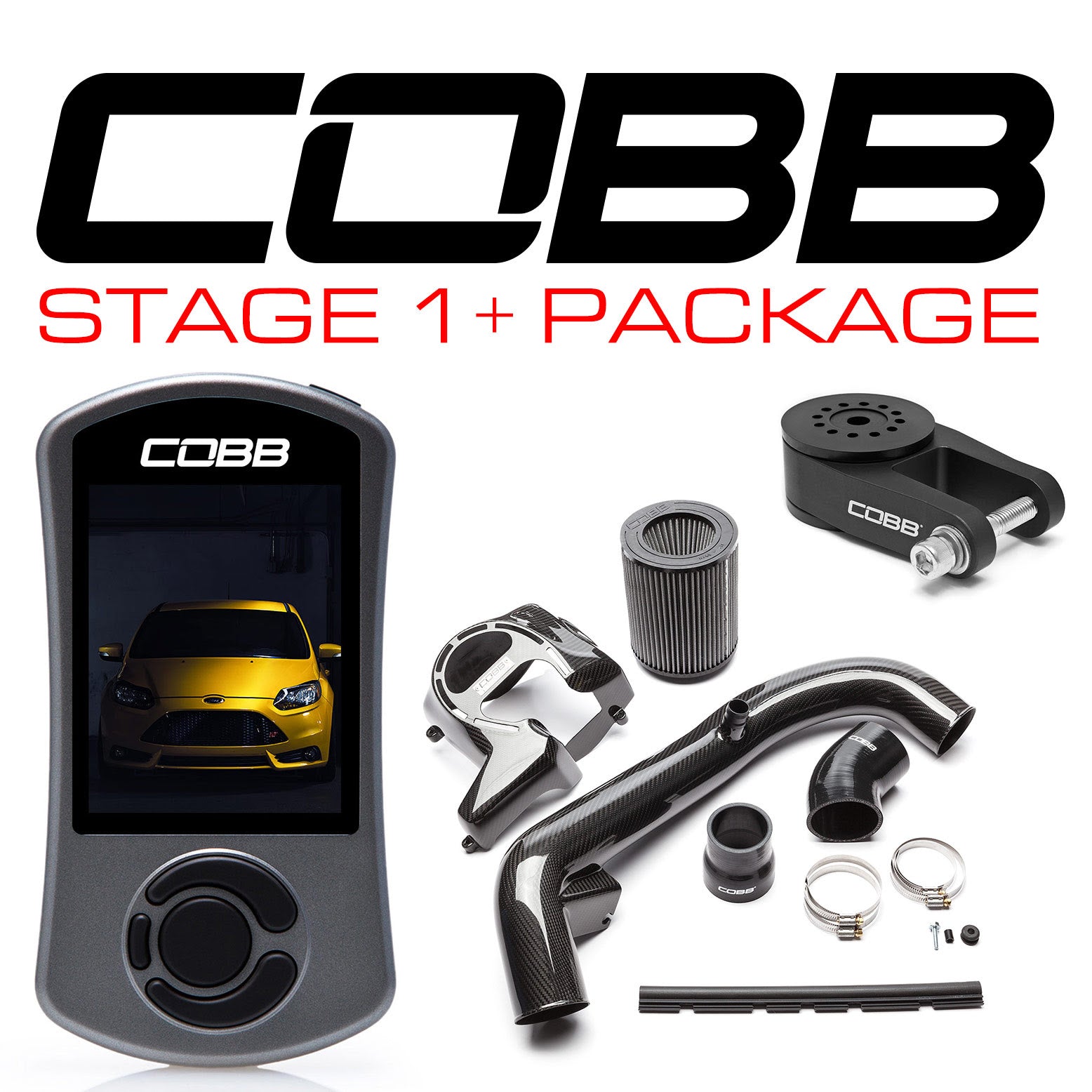 COBB FOR001FO1PCF FORD Stage 1 + Carbon Fiber Power Package Focus ST 2013-2017 Photo-0 
