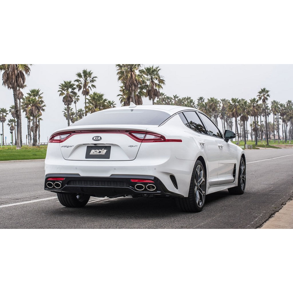 BORLA 140736 Exhaust system S-TYPE 2.25 inch (without limiters) KIA STINGER 2018 3.3L Photo-2 