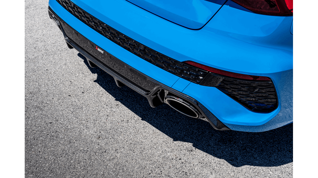 AKRAPOVIC DI-AU/CA/2/G Carbon Fibre Diffuser Rear (High Gloss) for AUDI RS3 Sedan/Sportback (8Y) 2022-2024 Photo-1 