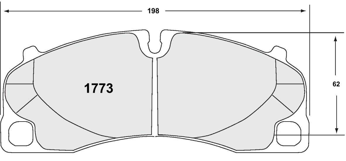 PFC 1773.11.17.44 Front brake pad RACE 11 CMPD 17mm PORSCHE 992 GT3 / 991 GT3/Turbo | 981/718 Cayman GT4 Photo-0 