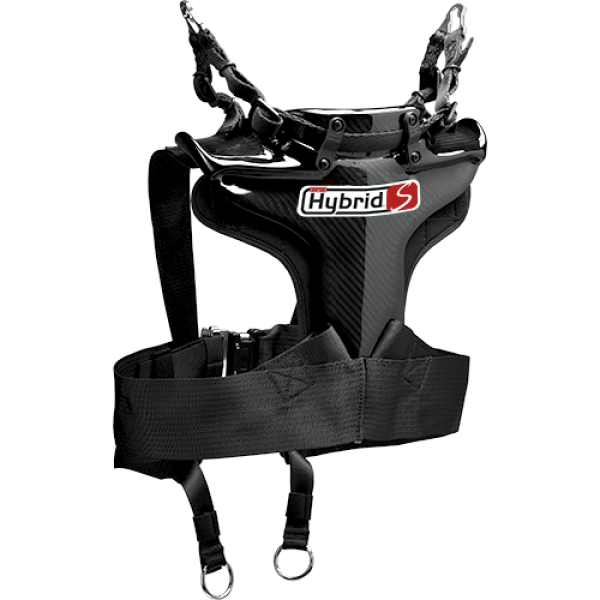 SIMPSON HYS.XSM.11.M61 Neck restraint (FIA) HYBRID S, M61 Anchors (included), carbon, size XS Photo-0 