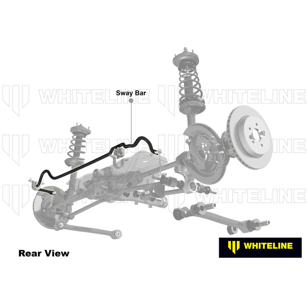 WHITELINE BHR97Z Rear 22mm 2 Point Adjustable Sway Bar for Honda Civic Type R 2017-2026 Photo-1 