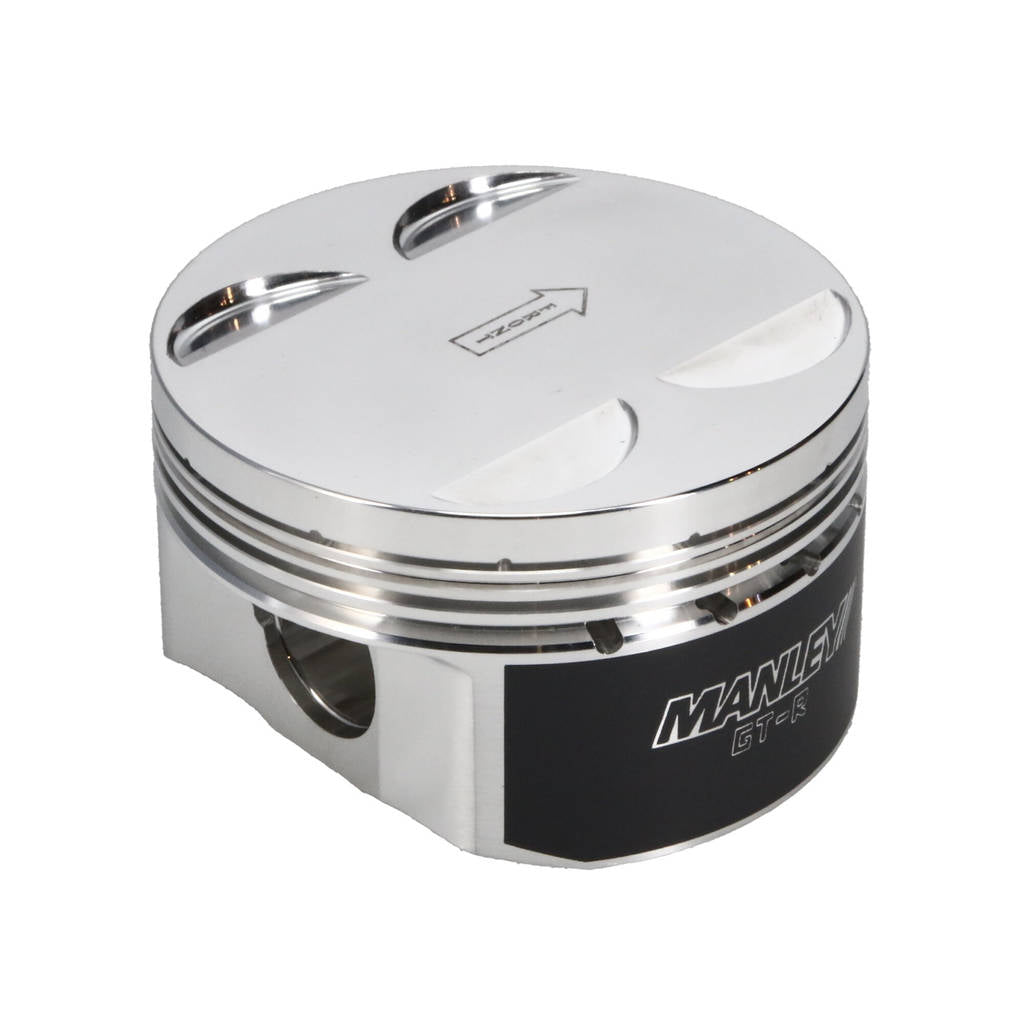 MANLEY 641000CE-6 Piston Set (98.00 mm Bore, 1.350" CH, -2.00 CC) for NISSAN 3.8L VR38DETT Photo-3 