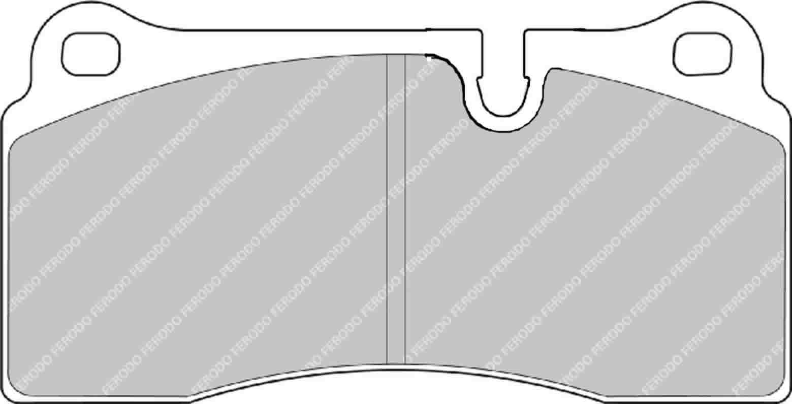 FERODO FCP1281G Rear Brake Pads DS3.12 for NISSAN GT-R (R35) / AUDI R8 / LAMBORGHINI Gallardo Photo-0 