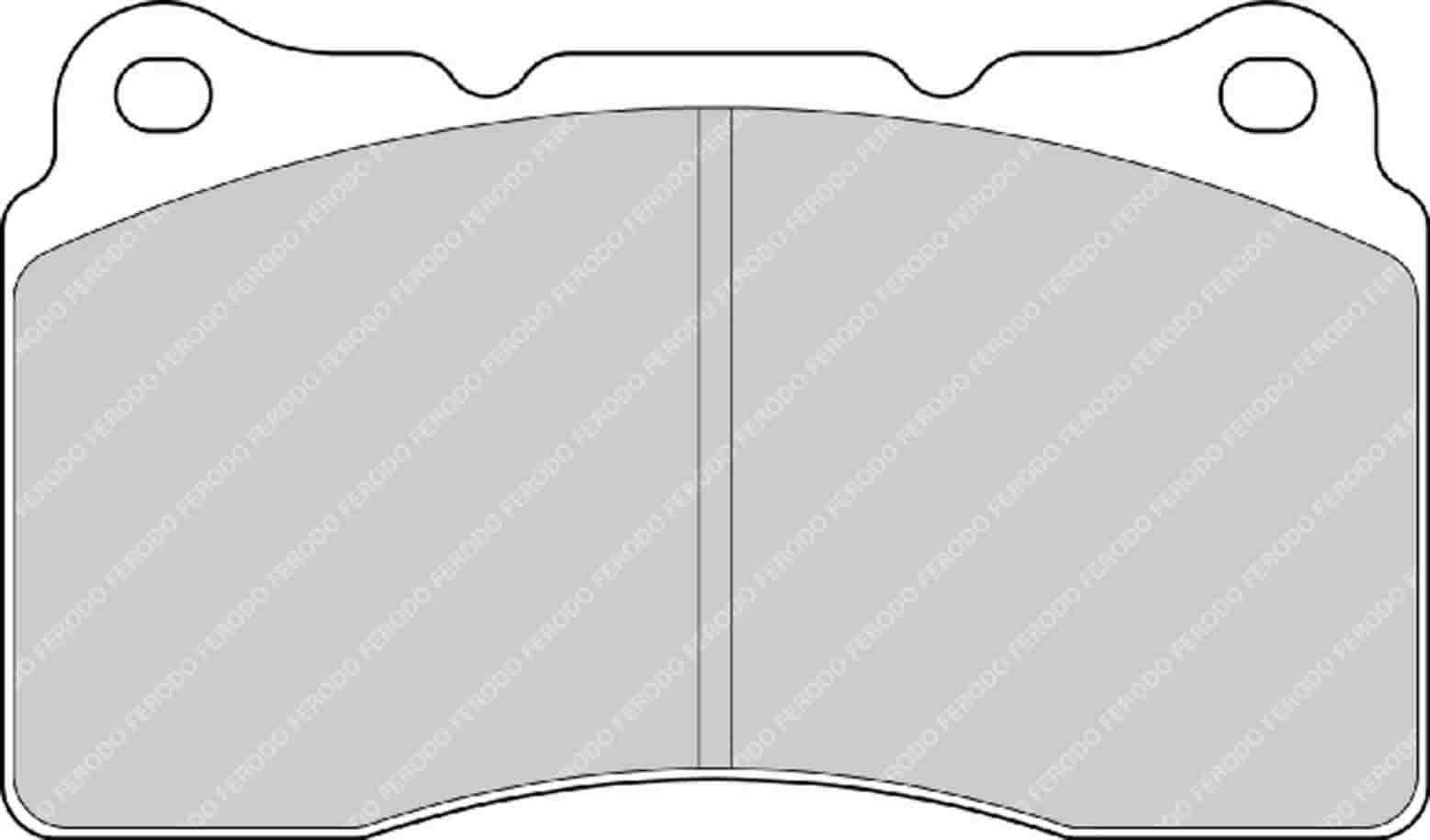 FERODO FRP3067G Front Brake Pads DS3.12 for SUBARU Impreza WRX STI (GR / GH / G3) / TESLA Model S Photo-0 