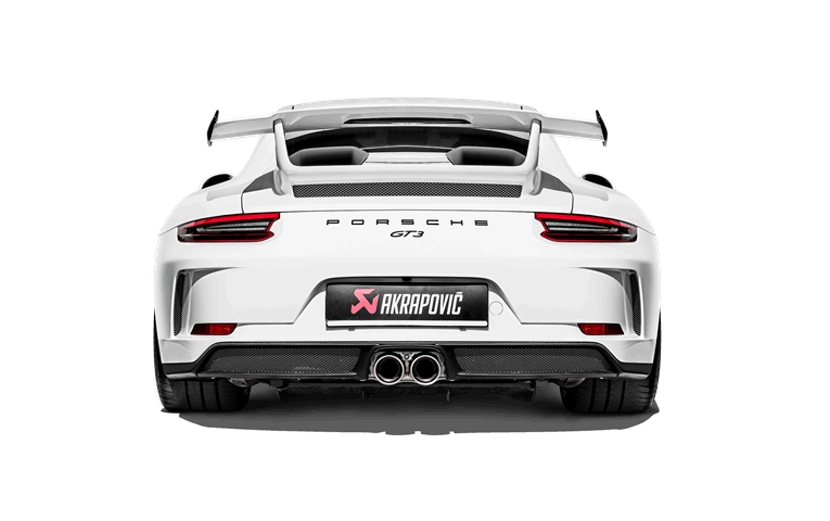 AKRAPOVIC DI-PO/CA/6/G Rear Carbon Fiber Diffuser - High Gloss PORSCHE 911 GT3 (991.2) 2018-2019 ABE Type Approval Photo-2 