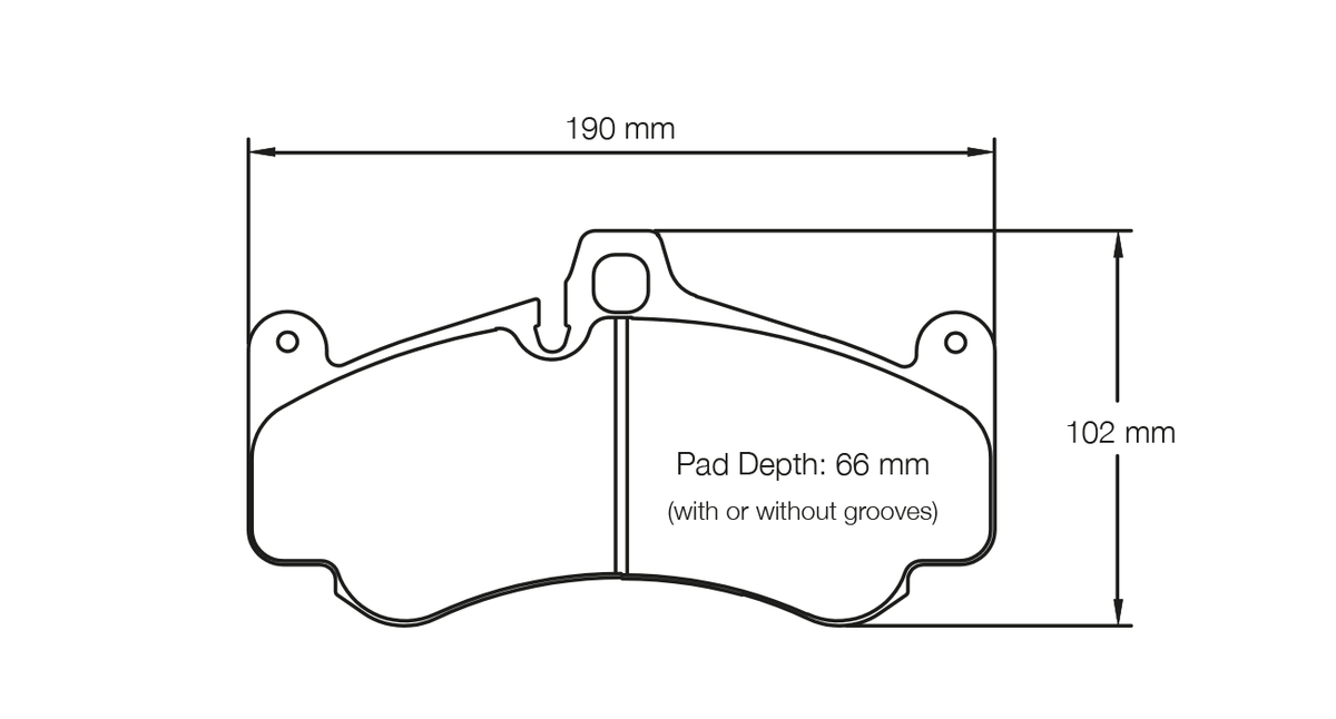 PAGID 2707-RSC1 Front Brake Pads for PORSCHE 997 GT3 / Turbo / GT2 / 987 Boxter / Cayman PCCB Photo-0 