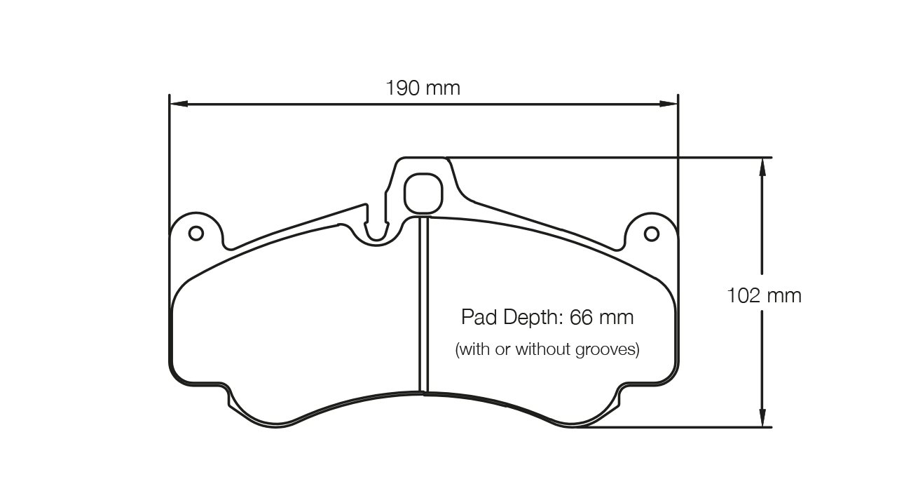 PAGID 2707-RSL19 Brake pads RSL19 front PORSCHE 997 GT3/Turbo/GT2/996 GT2/GT3 (18mm) Photo-0 