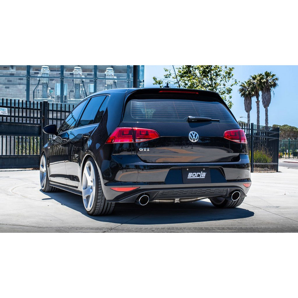 BORLA 140750 Exhaust system "S-TYPE" S RD RL AC SR TIP: 4 "RD X 9.5" VW GTI MK7 15-17 2.0L Photo-1 