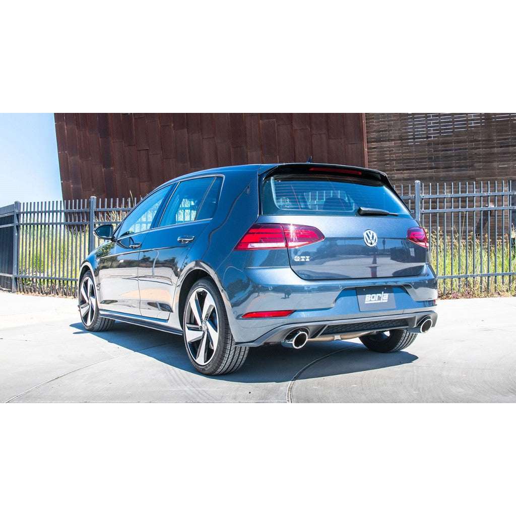 BORLA 140751 Exhaust system "S-TYPE" TIP: 4" RD X 9.5" VW GTI MK7.5 2018 2.0L Photo-1 
