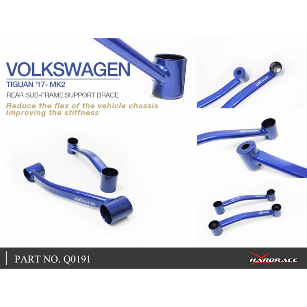 HARDRACE Q0191 REAR SUB-FRAME SUPPORT BRACE 2 PCS/SET VW TIGUAN 17- MK2 Photo-5 