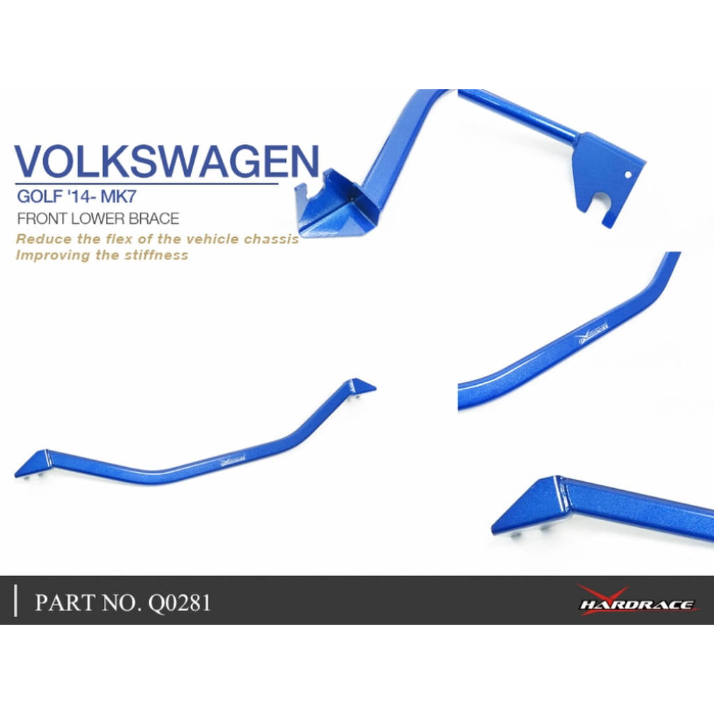 HARDRACE Q0281 FRONT LOWER BRACE 1 PCS/SET VW GOLF 14- MK7 Photo-5 
